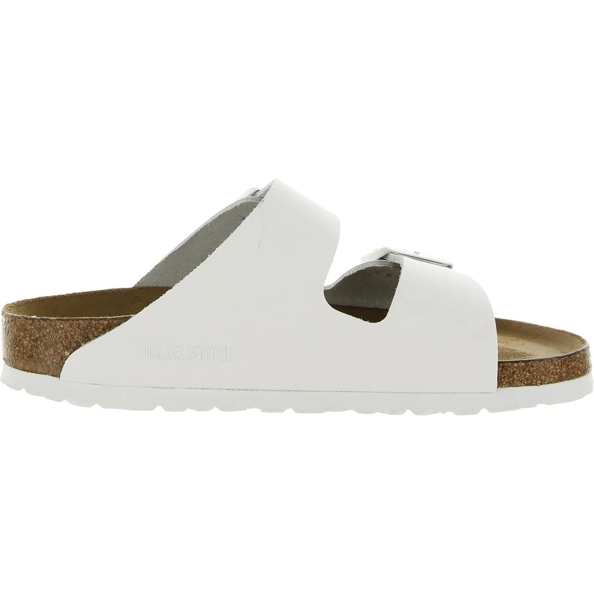 Arizona BS Womens Leather Footbed Slide Sandals
