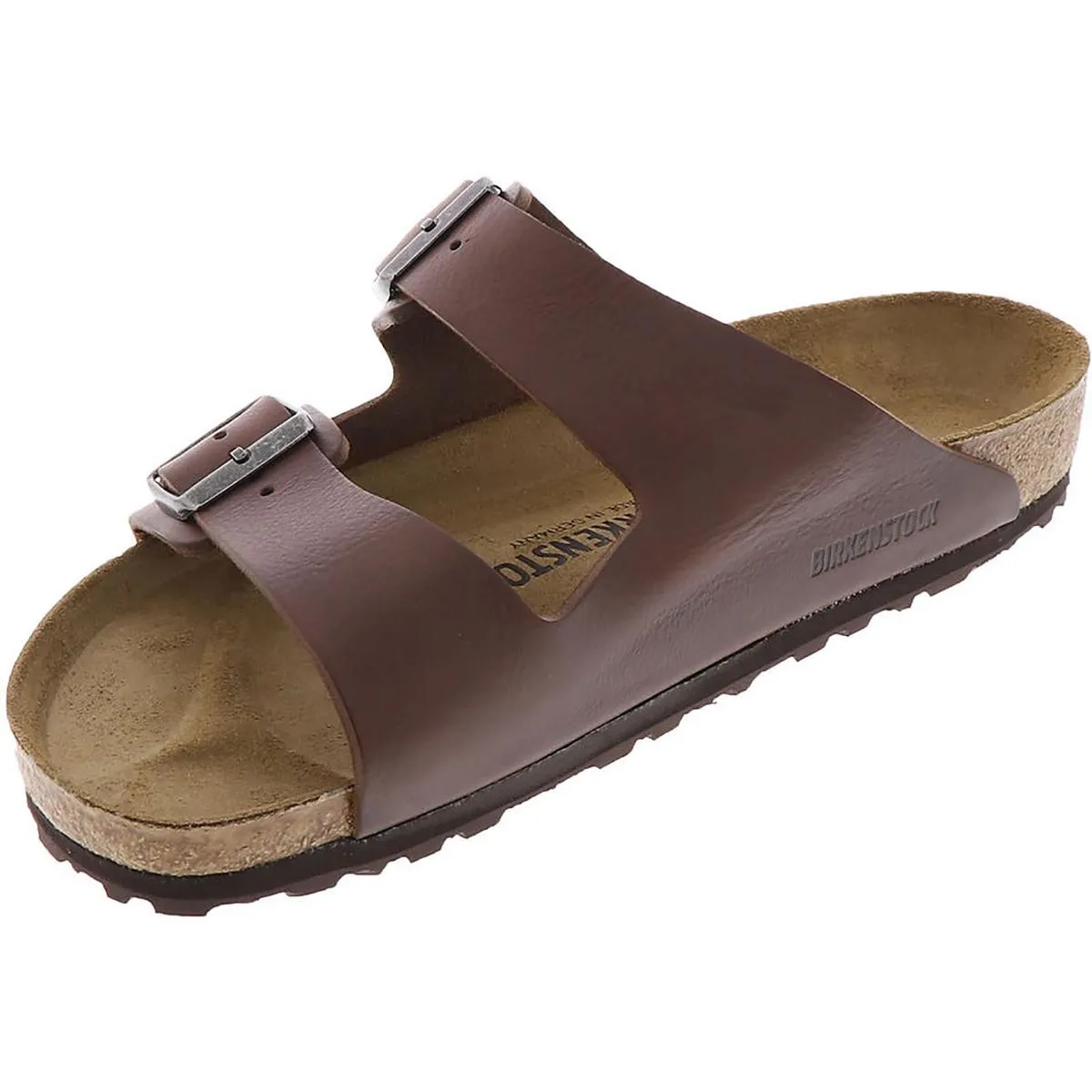 Arizona BS Womens Leather Footbed Slide Sandals