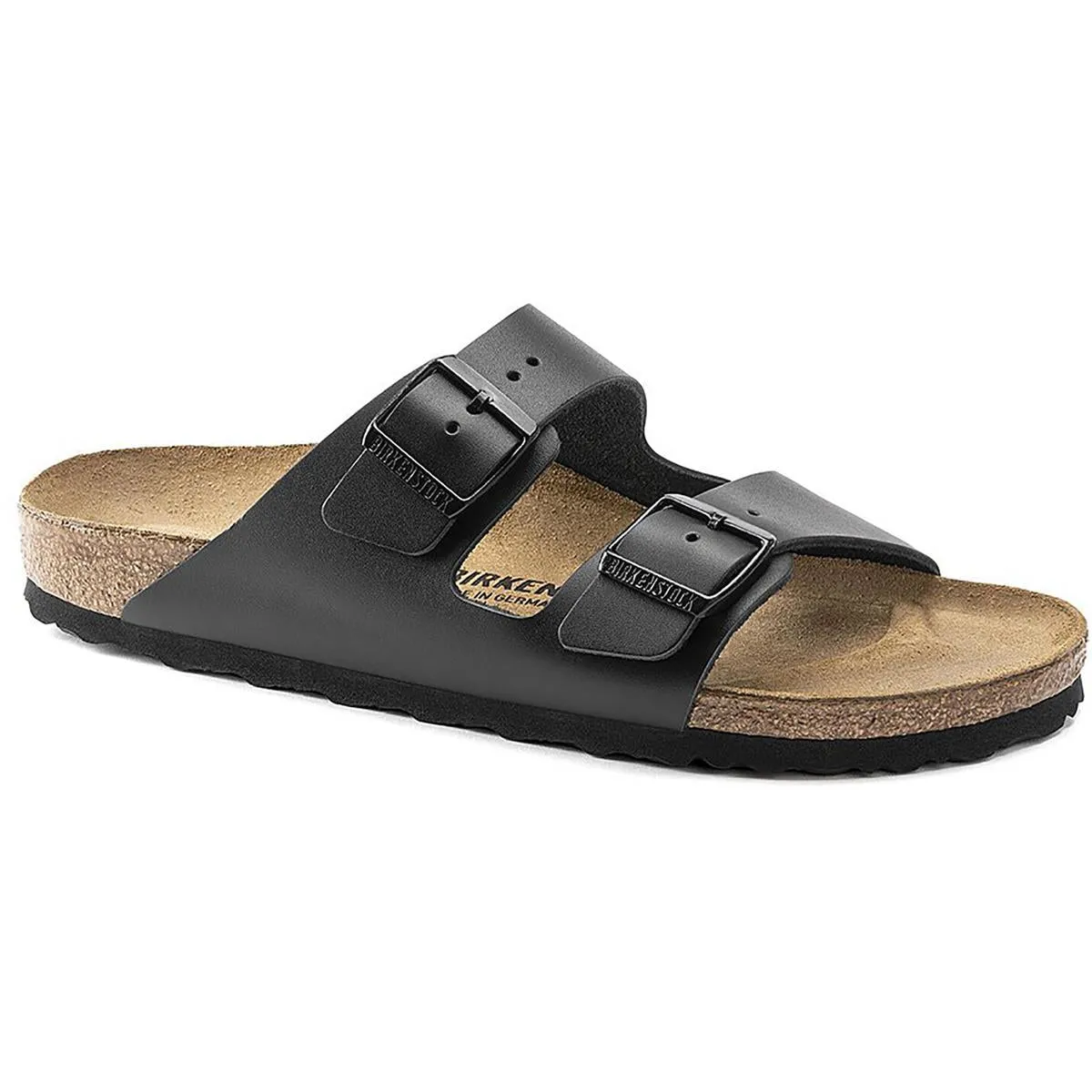 Arizona BS Womens Leather Slip On Footbed Sandals