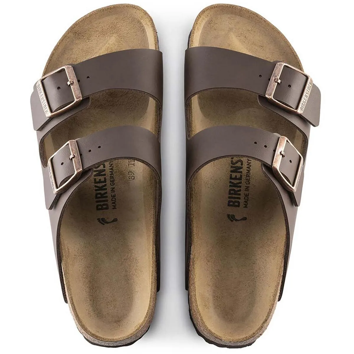 Arizona BS Womens Leather Slip On Footbed Sandals