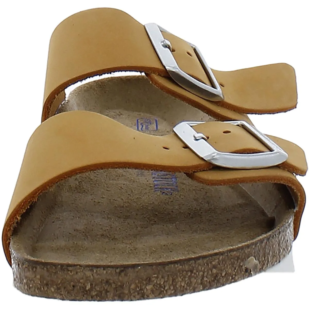 Arizona BS Womens Nubuck Leather Slip On Slide Sandals