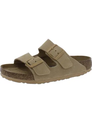 Arizona BS Womens Suede Buckle Slide Sandals