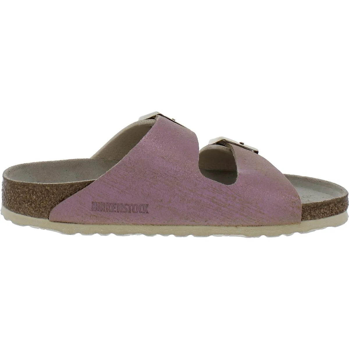 Arizona BS Womens Suede Two Tone Slide Sandals