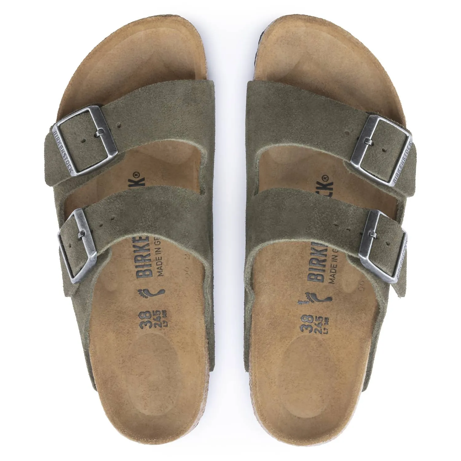Arizona Narrow Sandal In Thyme Suede