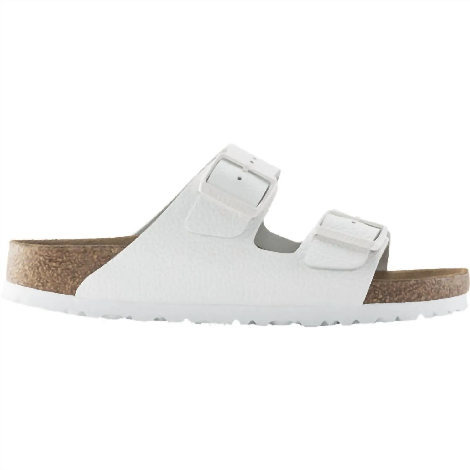 Arizona Narrow Sandal In White Leather