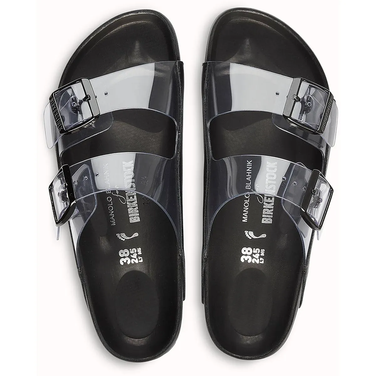 ARIZONA PVC Womens Round toe Buckles Slide Sandals