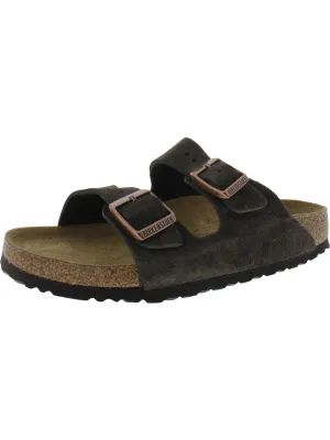 Arizona Soft Buckles Leather Slide Sandals