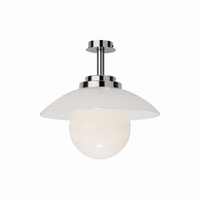 Art Deco Globe Chrome Ceiling Light Kansa Stratton 39 ambient ceiling fixture