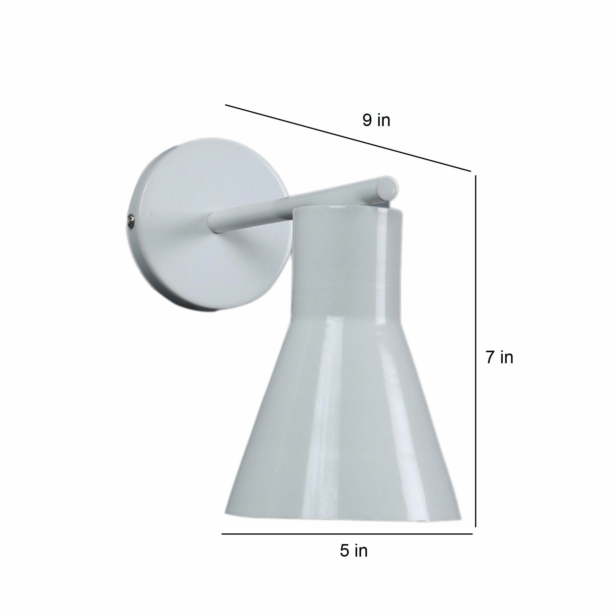 Art Deco White Metal Wall Light By SS Lightings