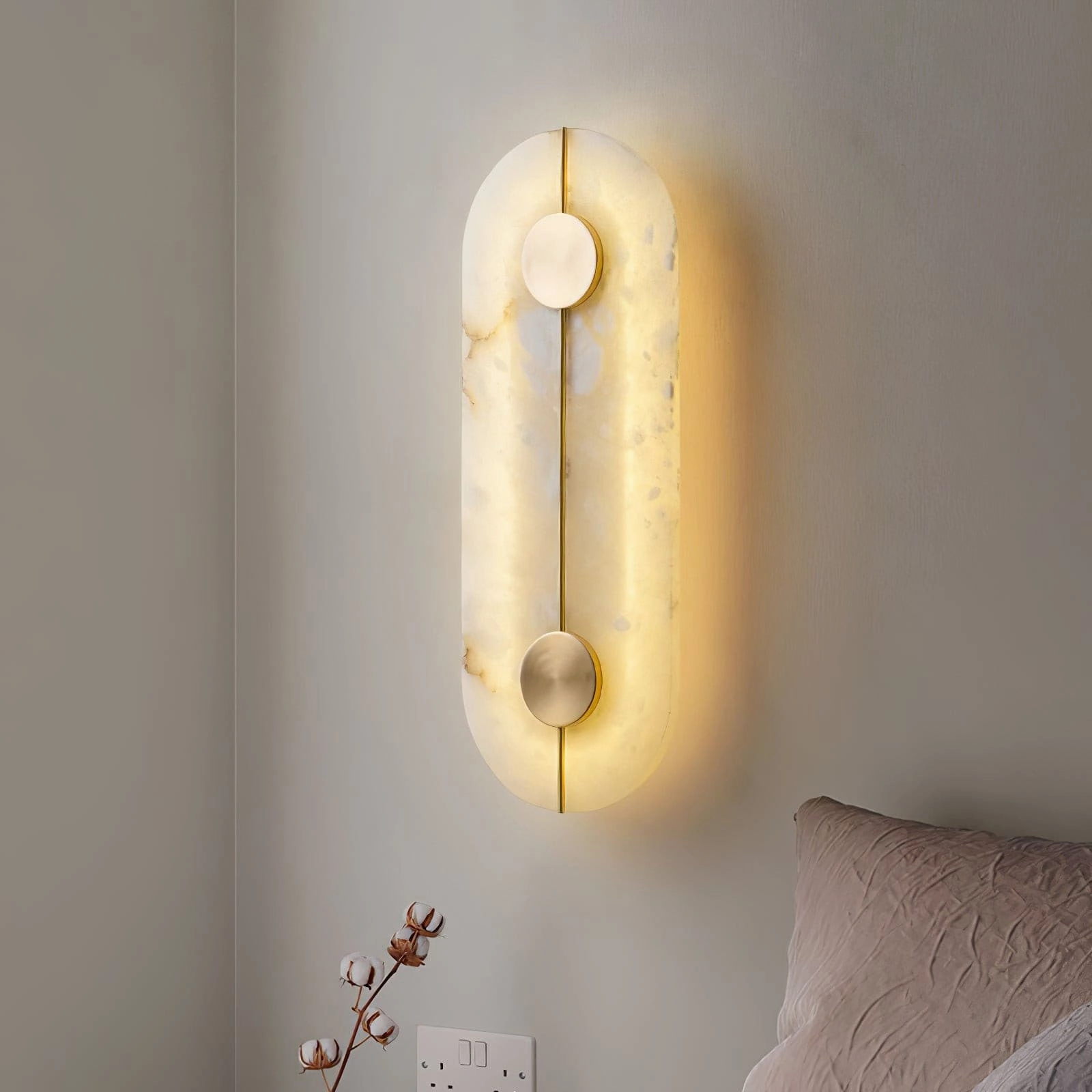 Artistic Alabaster Wall Lamp