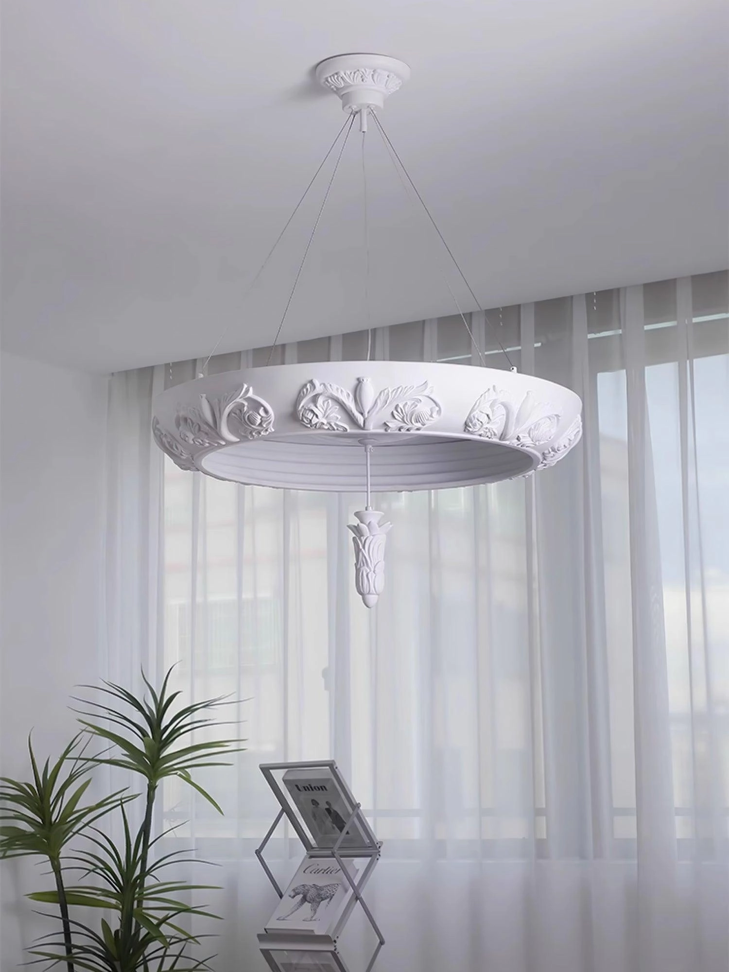 Artistic Carved Chandelier