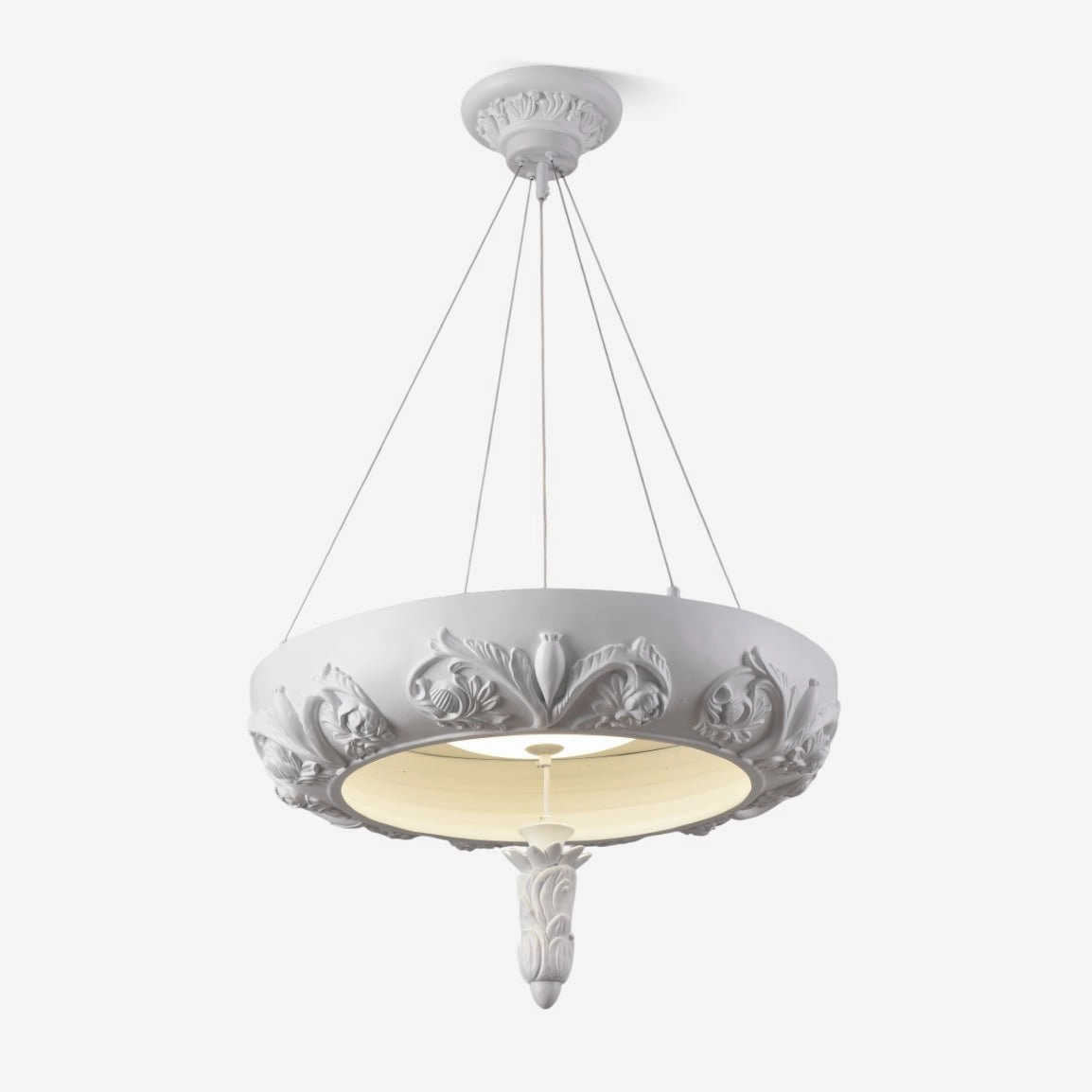 Artistic Carved Chandelier minimalist reading light