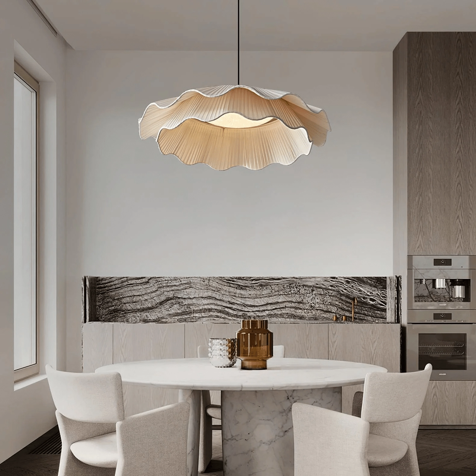 Arwen Fabric Wave Pendant Lamp