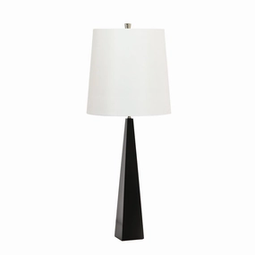 Ascent 1 Light Black Modern Table Lamp energy-saving LED light