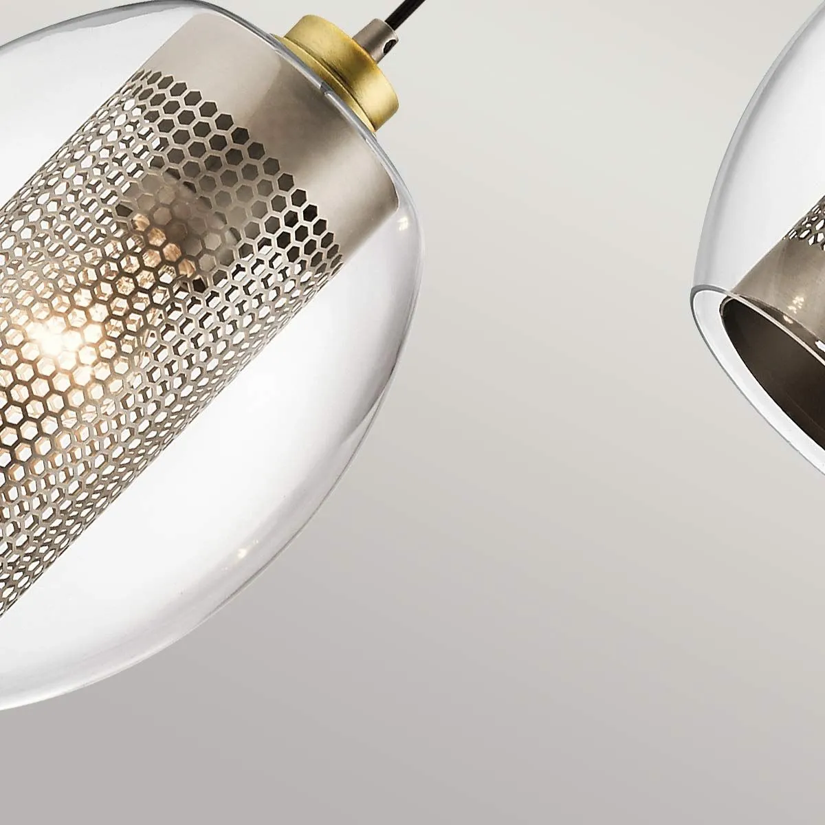 Asher Pewter Mini Ceiling Pendant Light