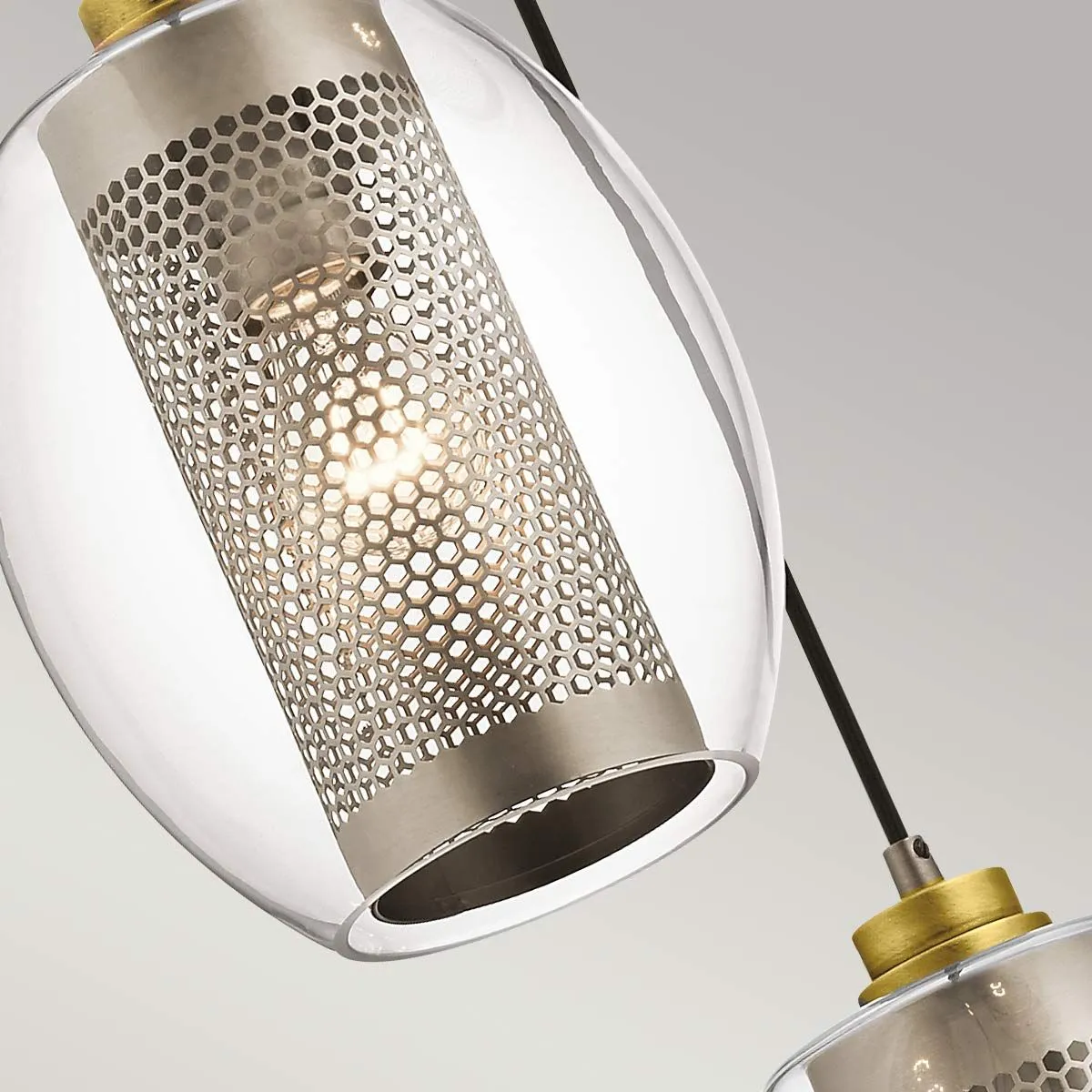 Asher Pewter Mini Ceiling Pendant Light