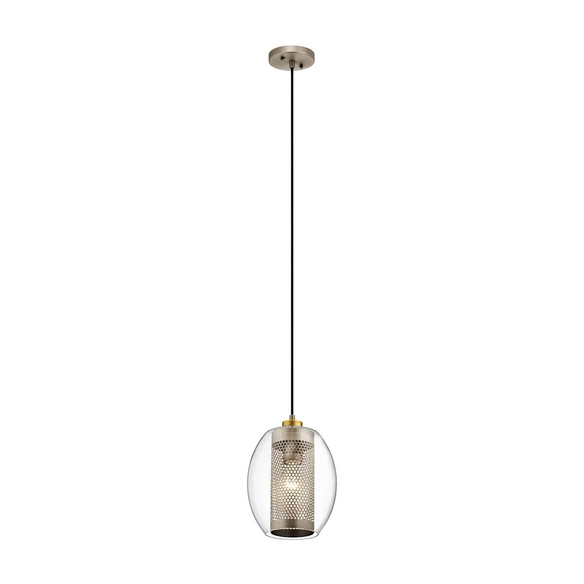 Asher Pewter Mini Ceiling Pendant Light