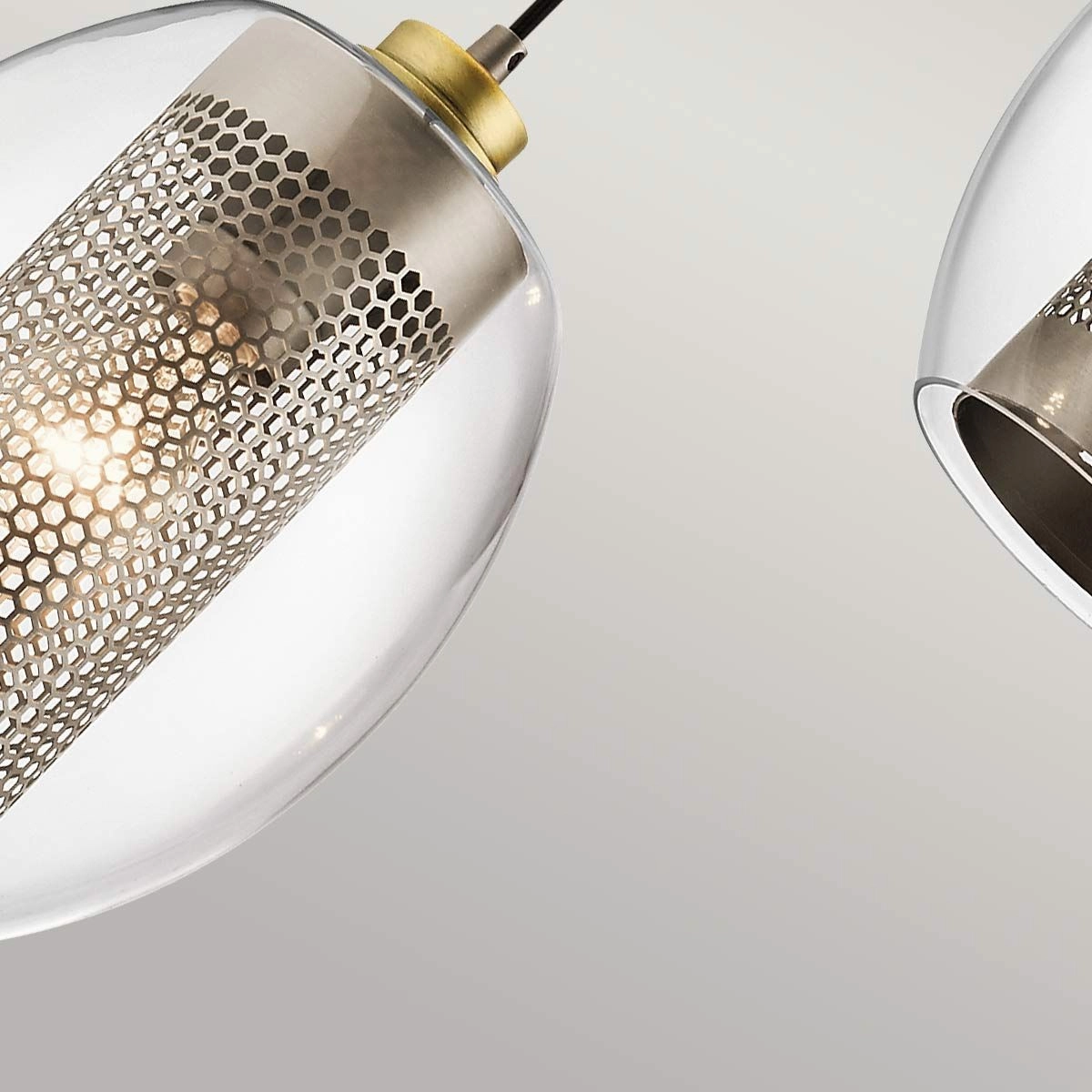 Asher Pewter Mini Ceiling Pendant Light
