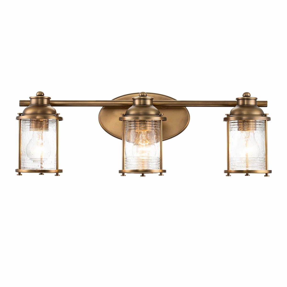 Ashland Bay 3 Light Brass Bathroom Wall Light vintage desk lamp