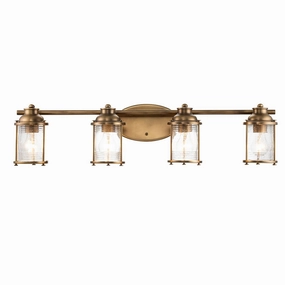 Ashland Bay 4 Light Brass Bathroom Wall Light vintage desk lamp