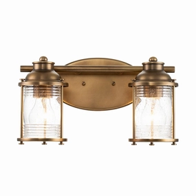 Ashland Bay Double Brass Bathroom Wall Light vintage desk lamp