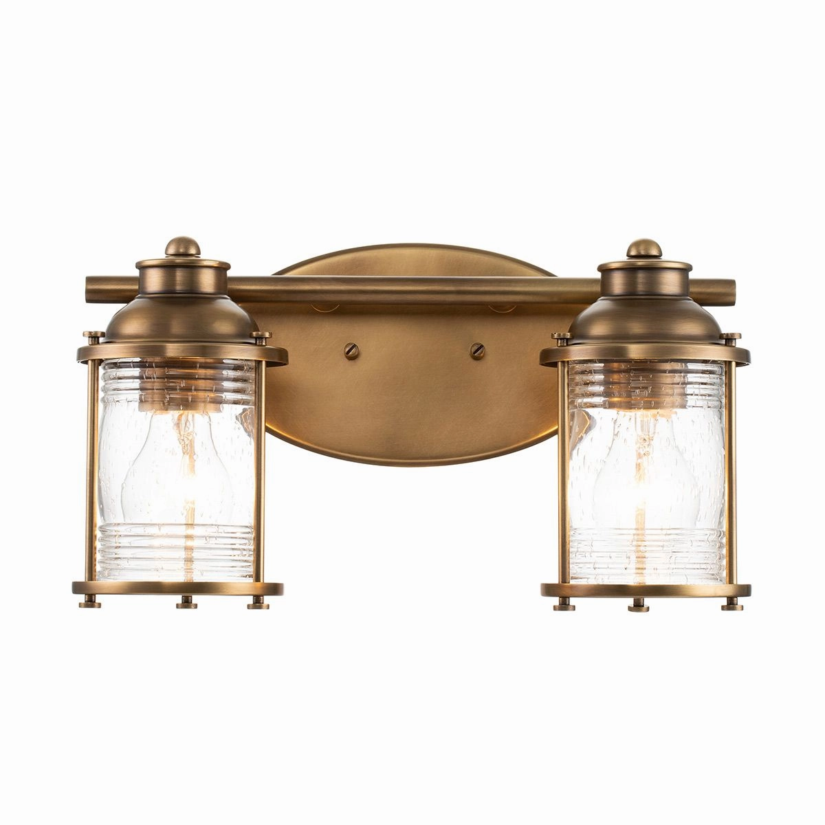 Ashland Bay Double Brass Bathroom Wall Light vintage desk lamp