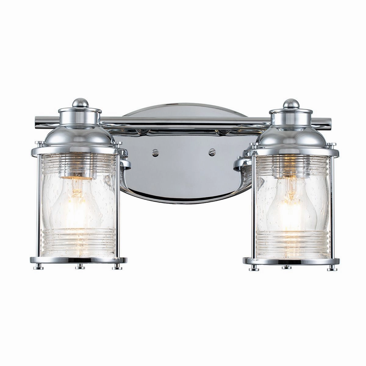Ashland Bay Double Polished Chrome Bathroom Wall Light