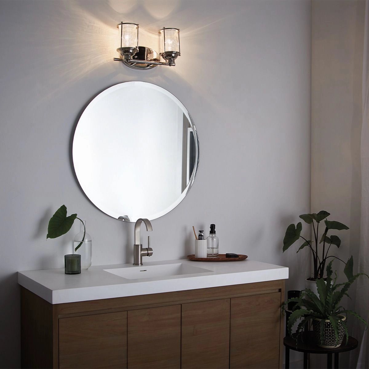 Ashland Bay Double Polished Chrome Bathroom Wall Light vintage desk lamp