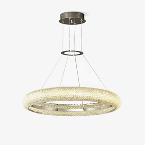 Asscher Ring Chandelier minimalist reading light