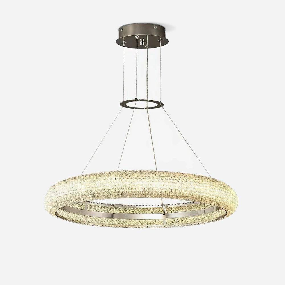 Asscher Ring Chandelier minimalist reading light