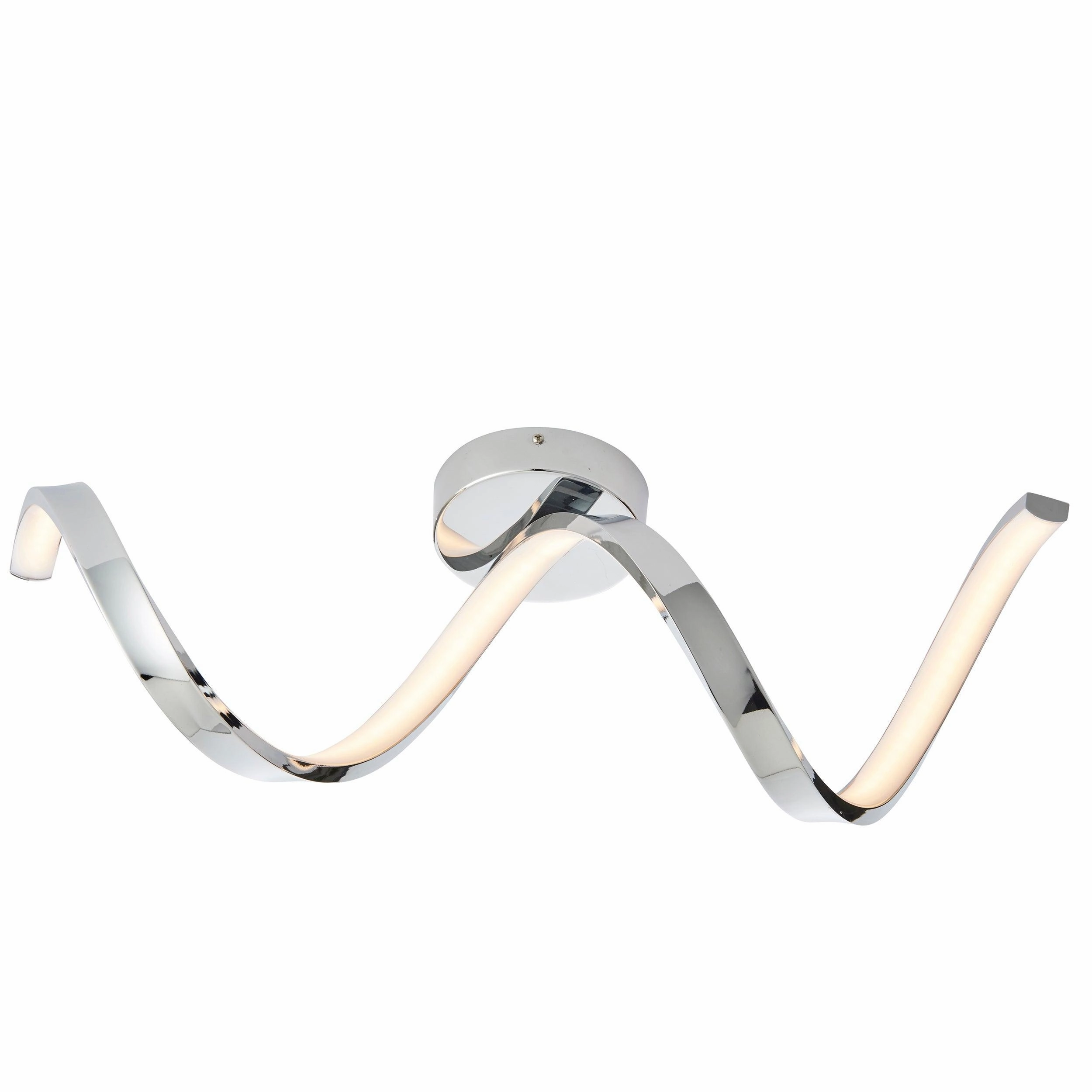 Astral Chrome LED Bathroom Semi Flush Ceiling Light