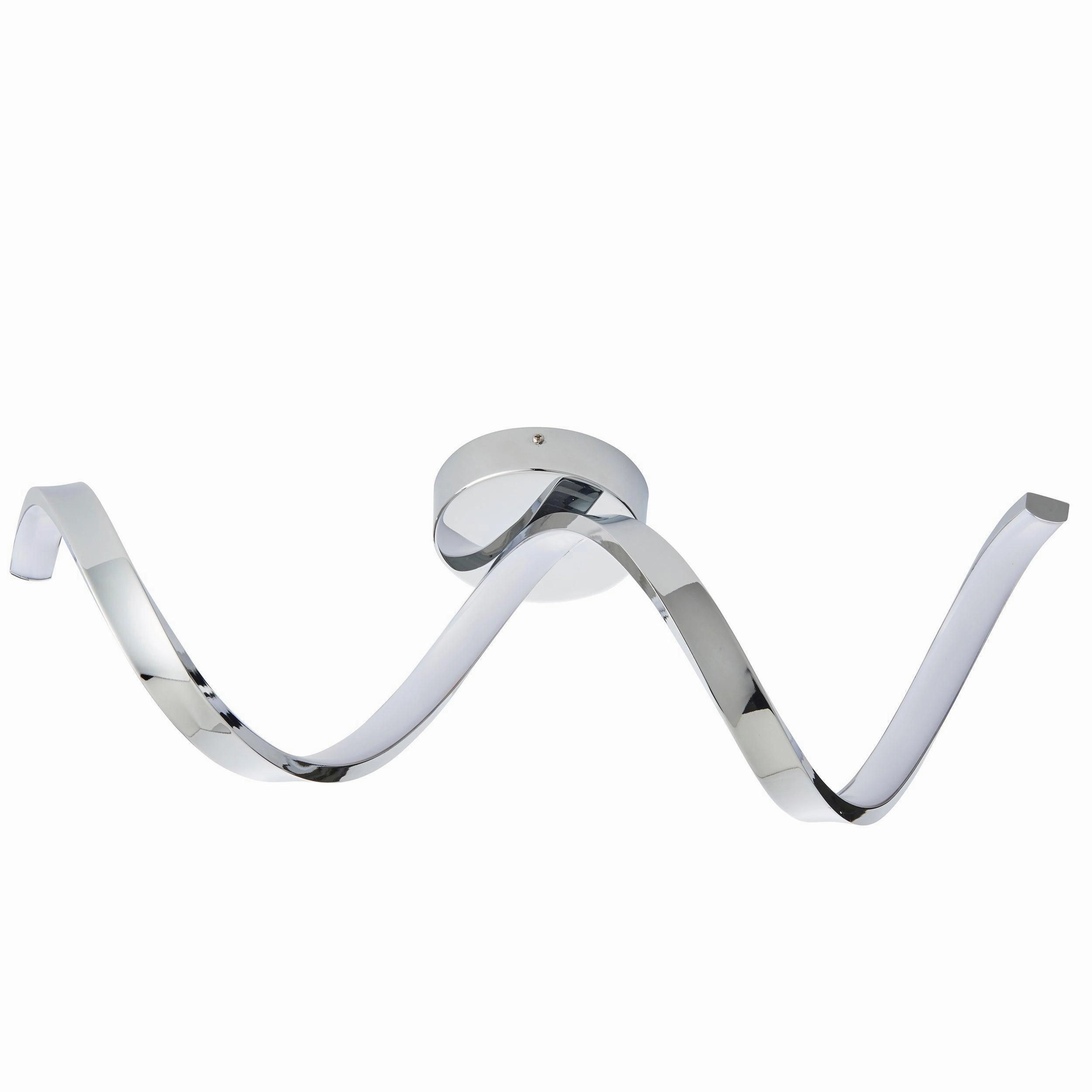 Astral Chrome LED Bathroom Semi Flush Ceiling Light