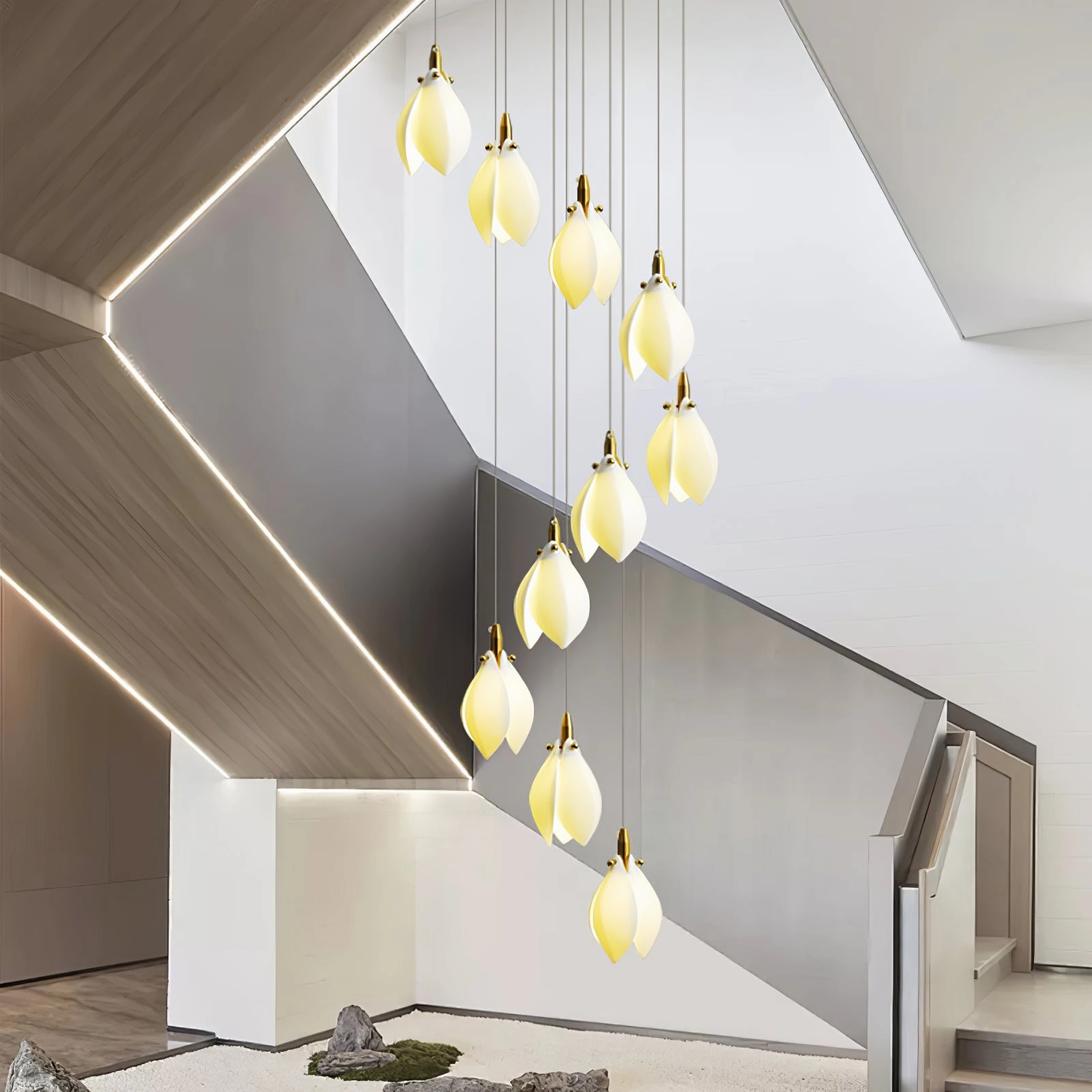 Astralis Bloom Stairs Chandelier