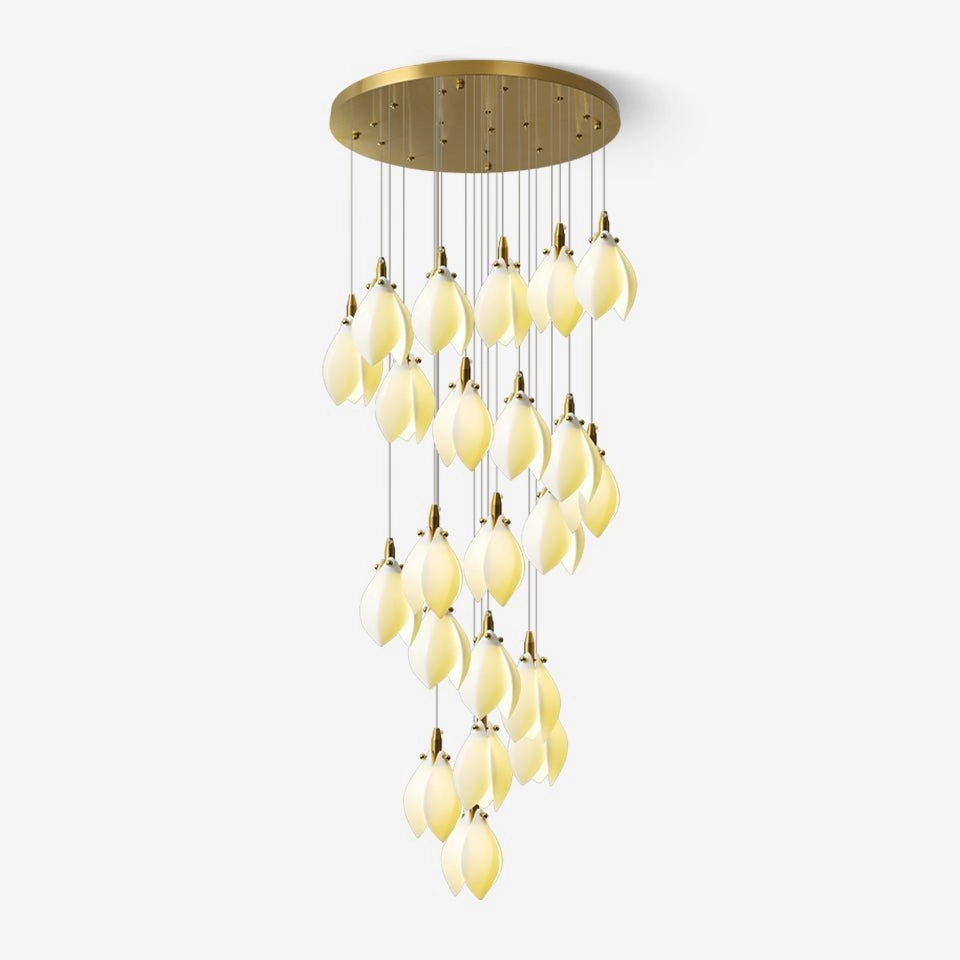 Astralis Bloom Stairs Chandelier minimalist reading light