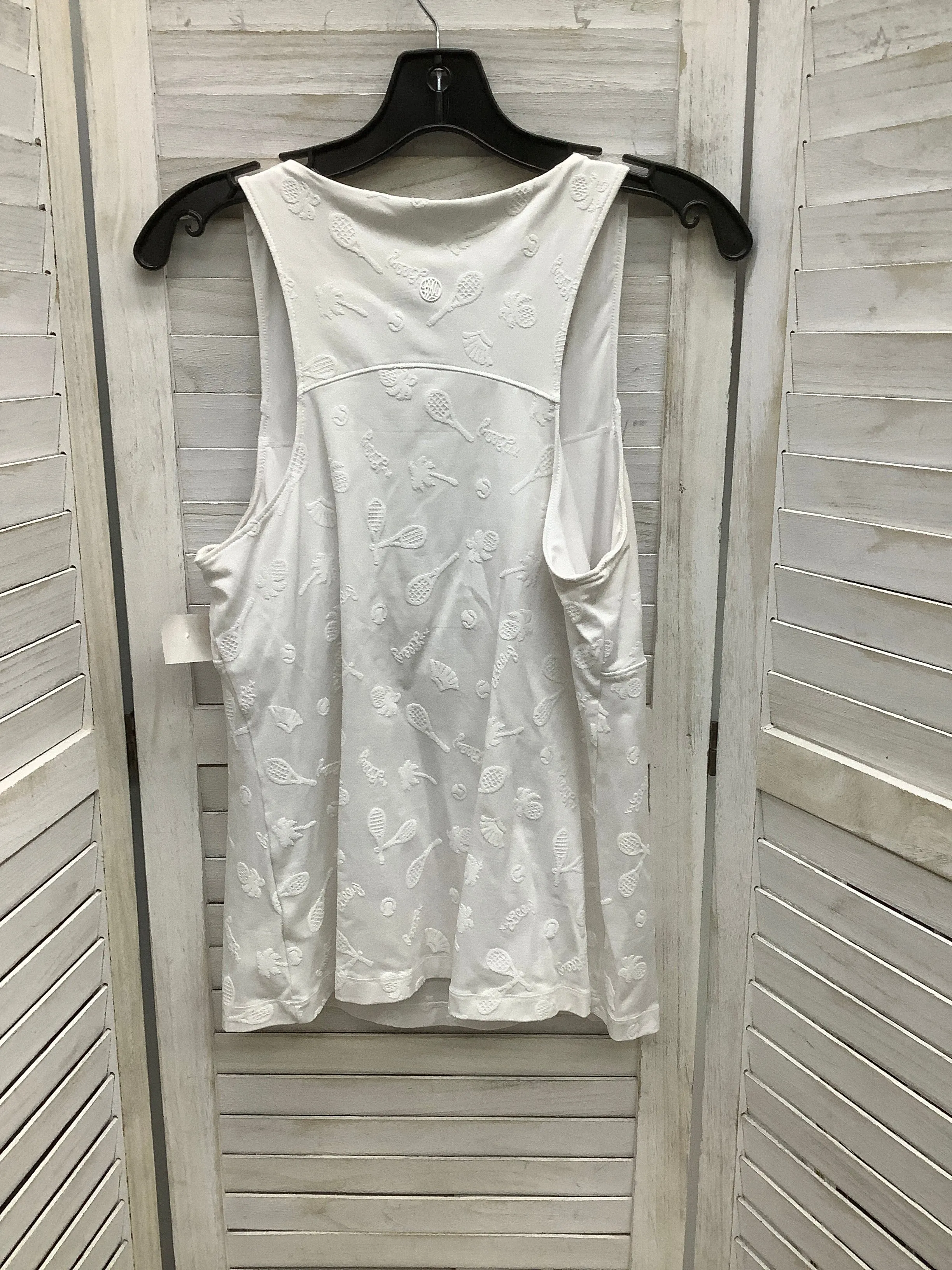 Athletic Tank Top By Lilly Pulitzer In White, Size: L