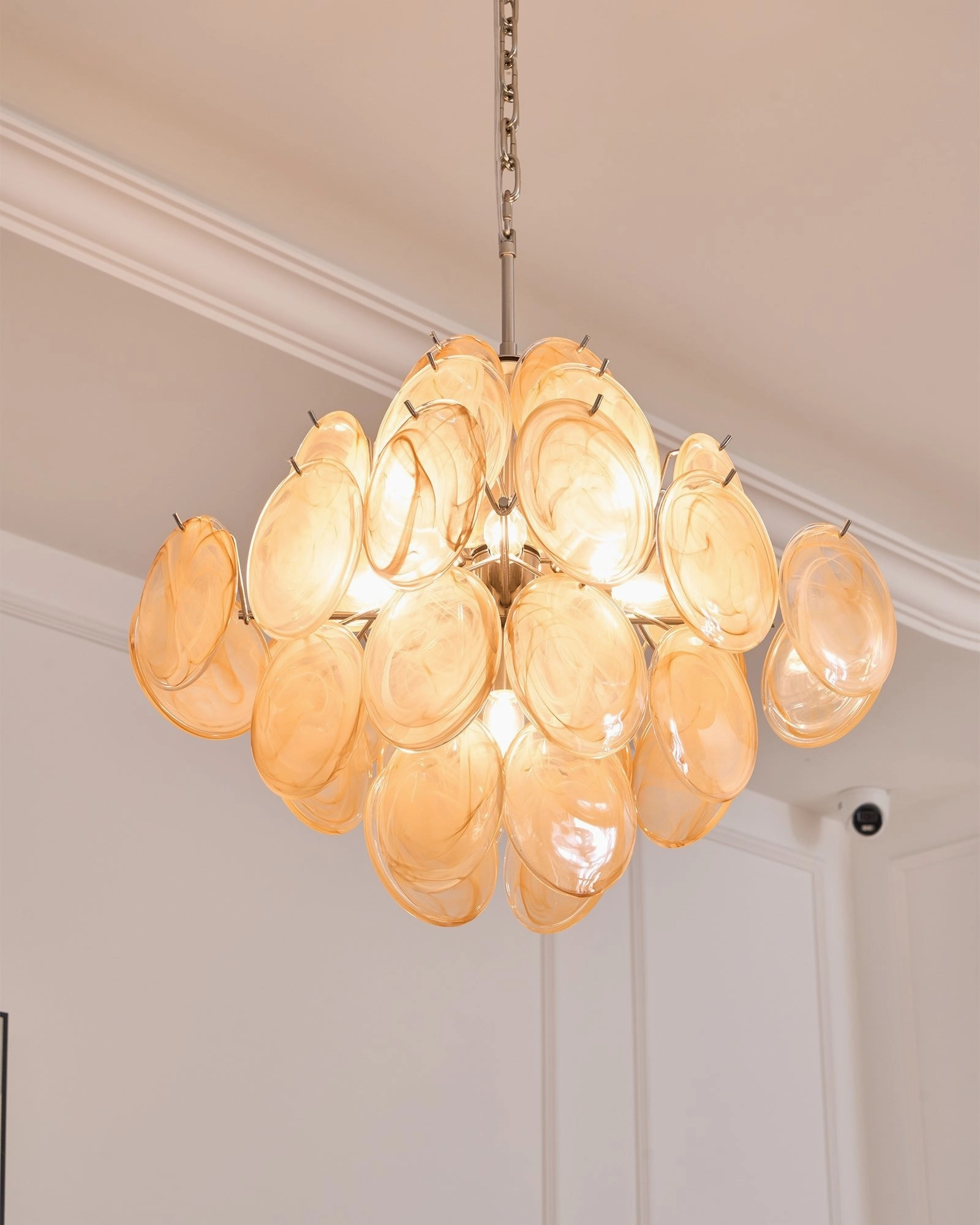 Aurelia Apricot Murano Glass Chandelier