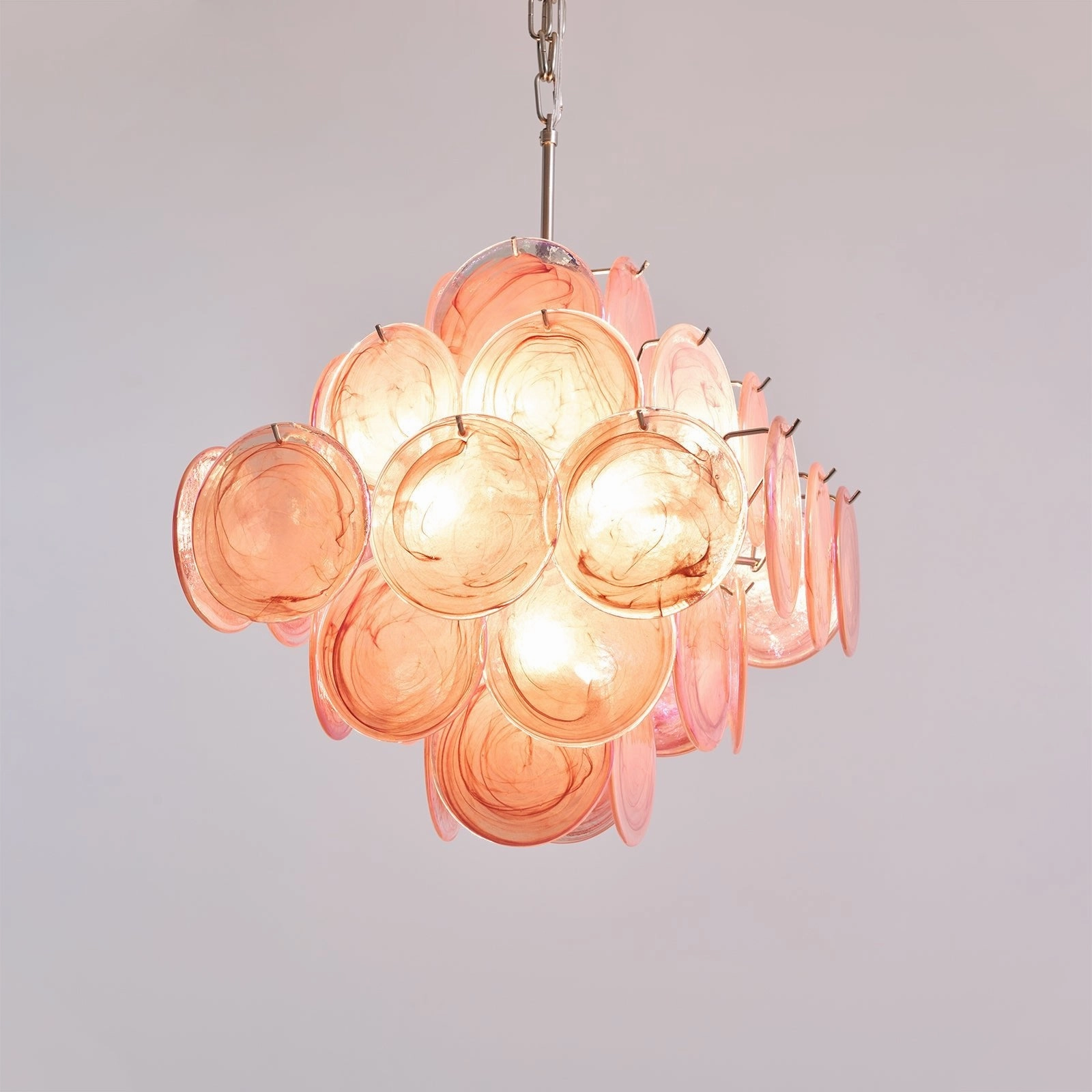 Aurelia Pink Murano Glass Chandelier