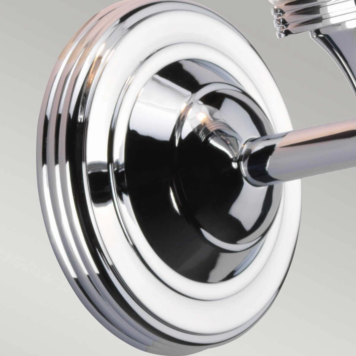 Austen Bell Shade Polished Chrome Bathroom Wall Light