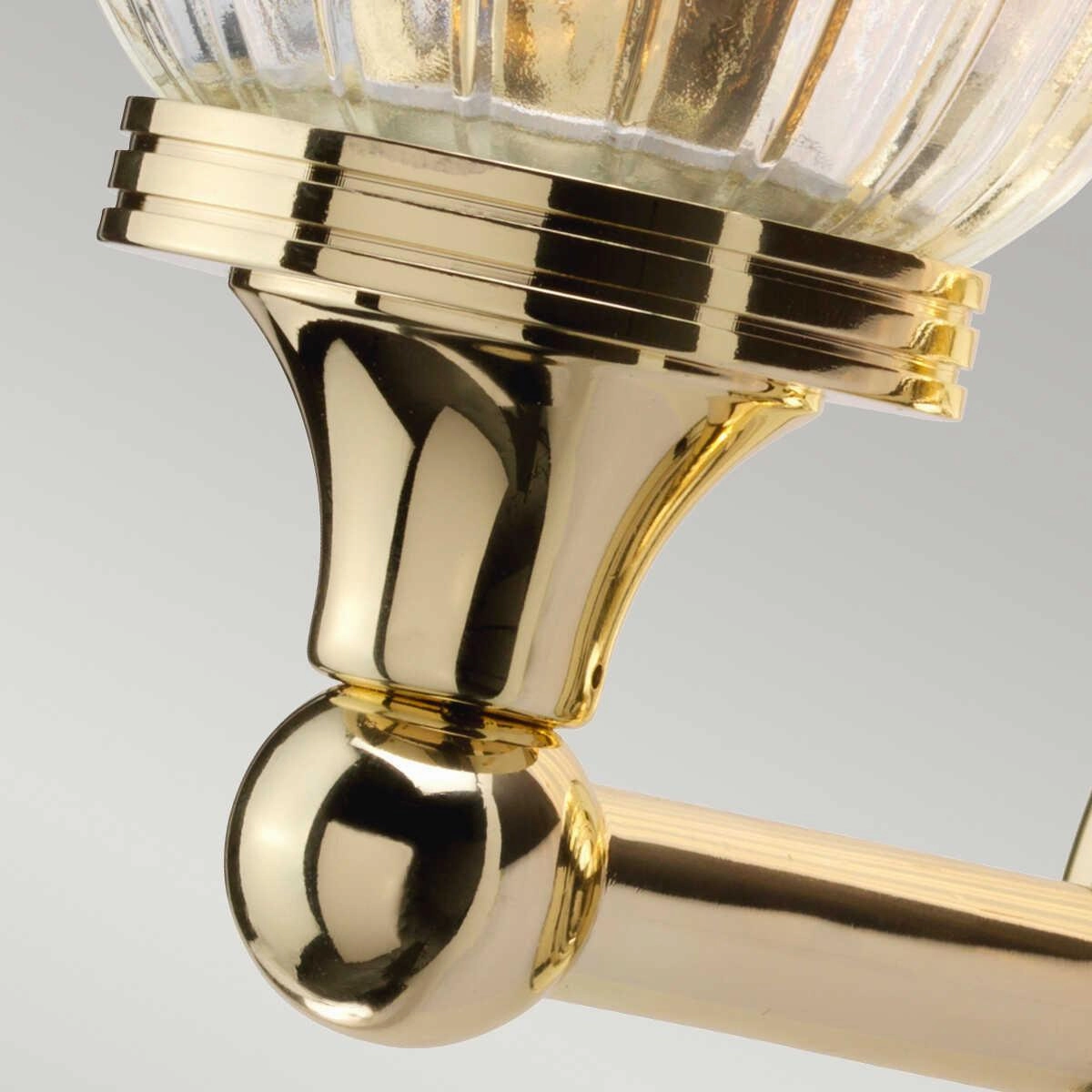 Austen Cloche Shade Polished Brass Bathroom Wall Light