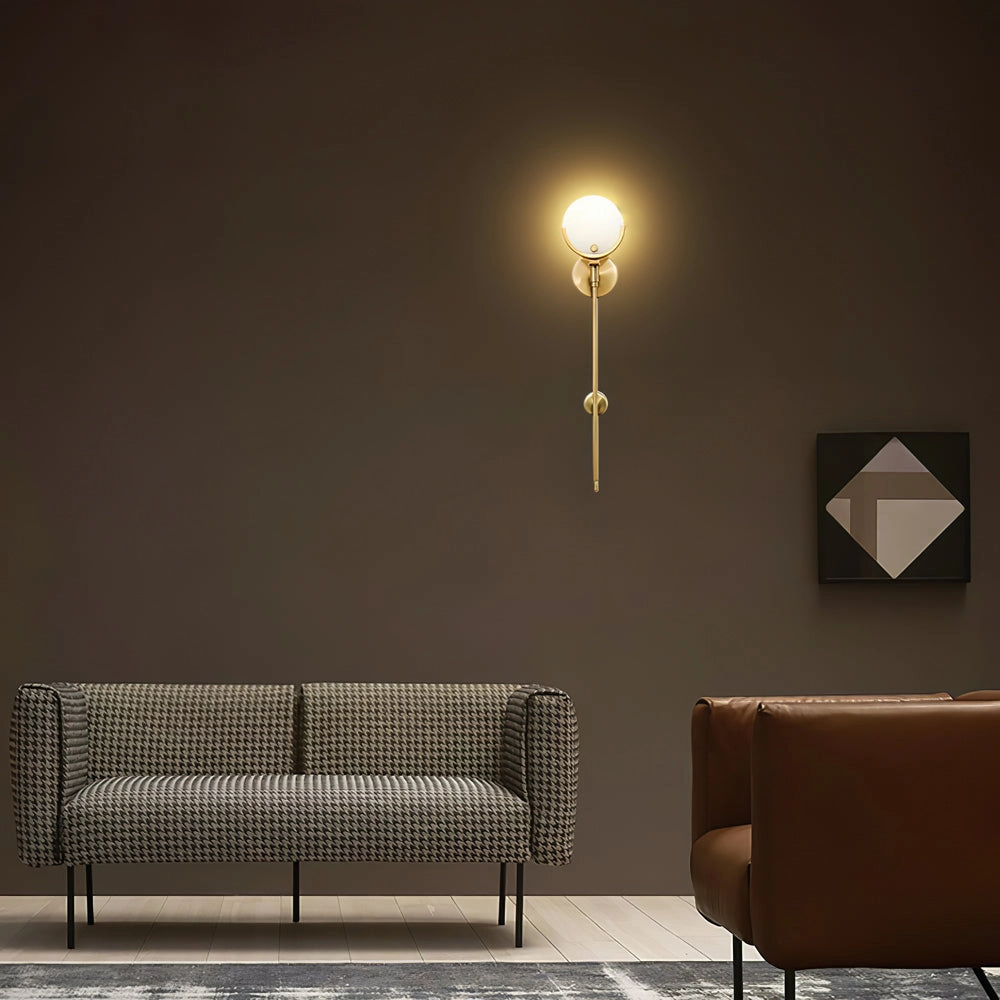 Ava Brass Wall Lamp