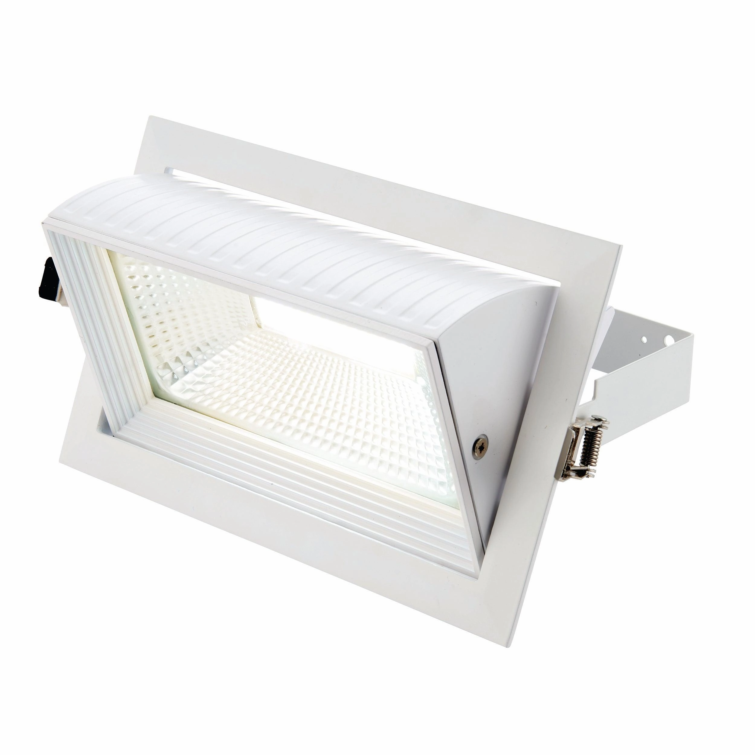 Axial Rectangular White Adjustable Recessed Downlight 35W adjustable floor standing lamp
