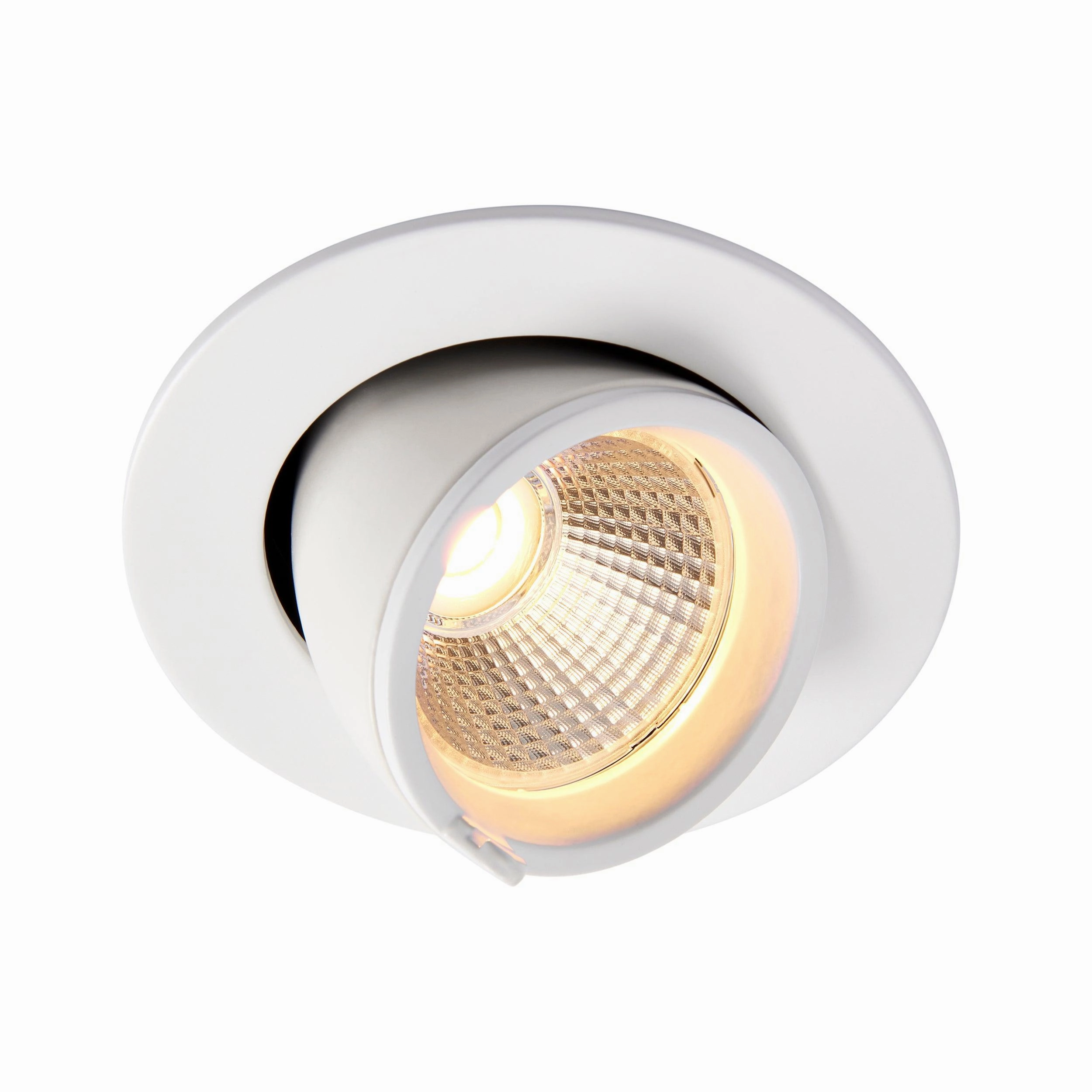 Axial Warm White LED Recessed Downlight Round 15W adjustable floor standing lamp