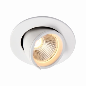 Axial Warm White LED Recessed Downlight Round 15W adjustable floor standing lamp