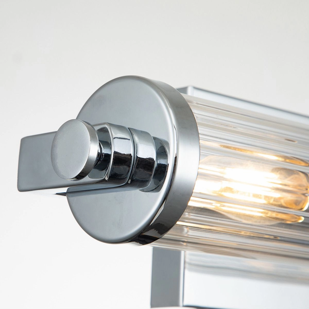 Azores Double Polished Chrome Bathroom Wall Light