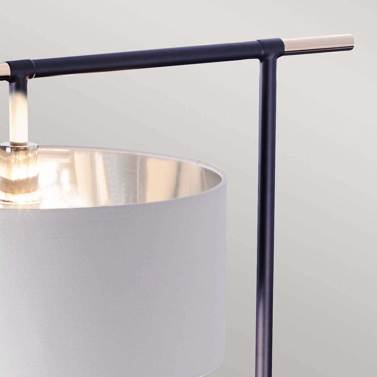 Balance 1 Light Black & Nickel Floor Lamp