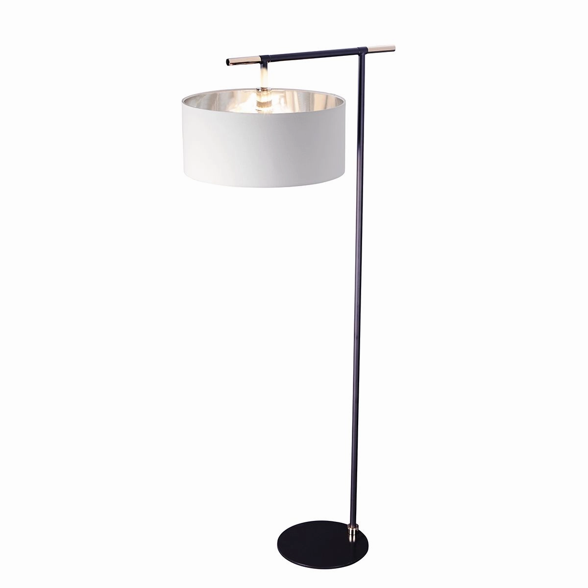 Balance 1 Light Black & Nickel Floor Lamp creative lampshade design