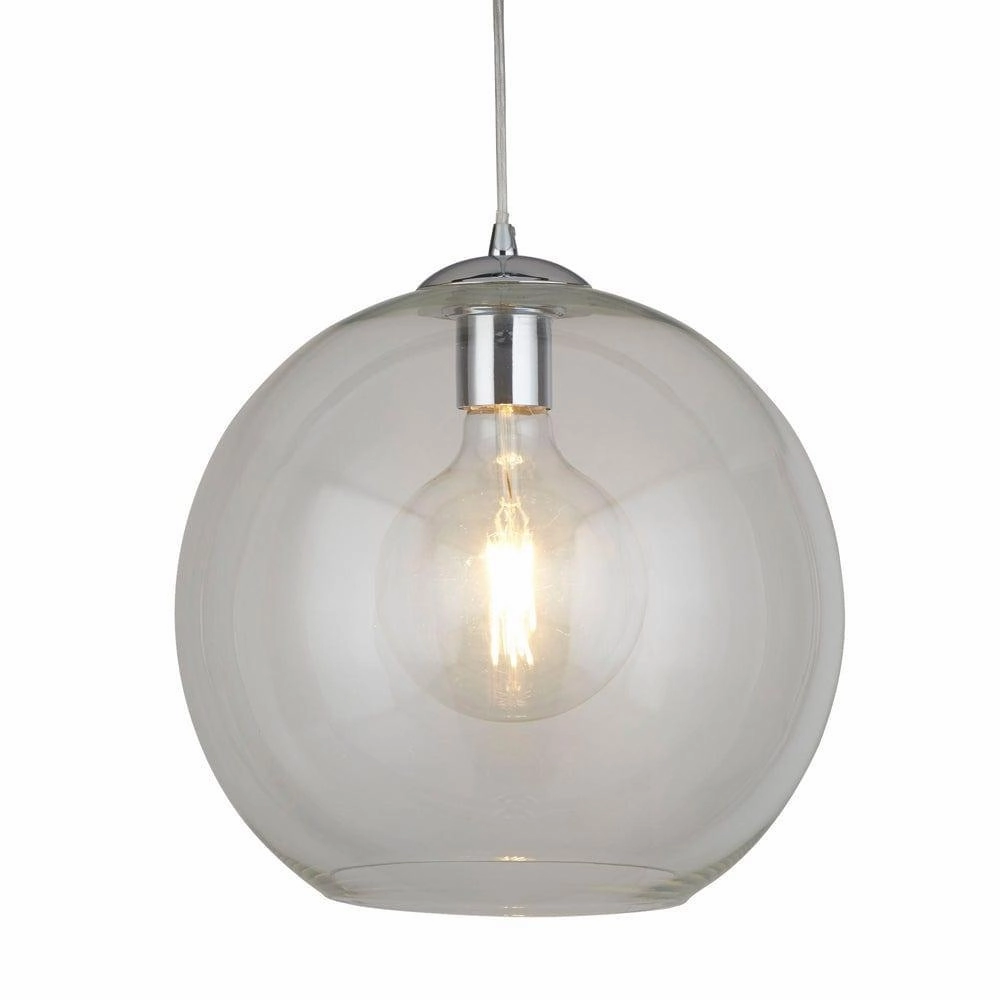 Balls 1 Light Round Clear Glass 30cm Ceiling Pendant ambient ceiling fixture
