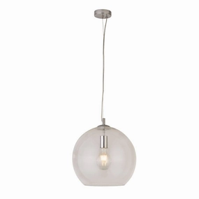 Balls 1 Light Round Clear Glass 35cm Ceiling Pendant sleek LED ceiling lamp