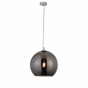 Balls 1 Light Round Smoked Glass 35cm Ceiling Pendant soft glow ceiling light