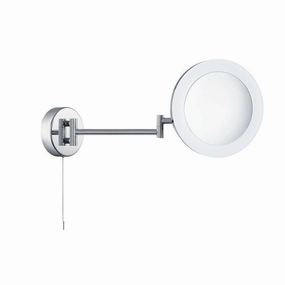 Bathroom Chrome Magnification Shaving Mirror - Pull Switch vintage desk lamp
